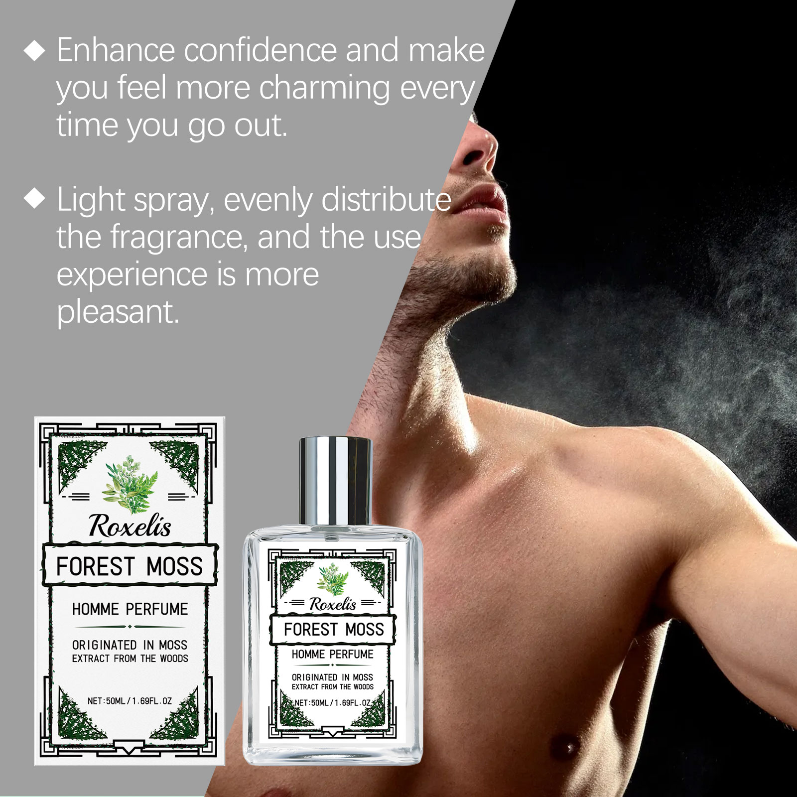 Perfume Fragrance List - Roxelis 50ml Men's Body Fragrance Fresh