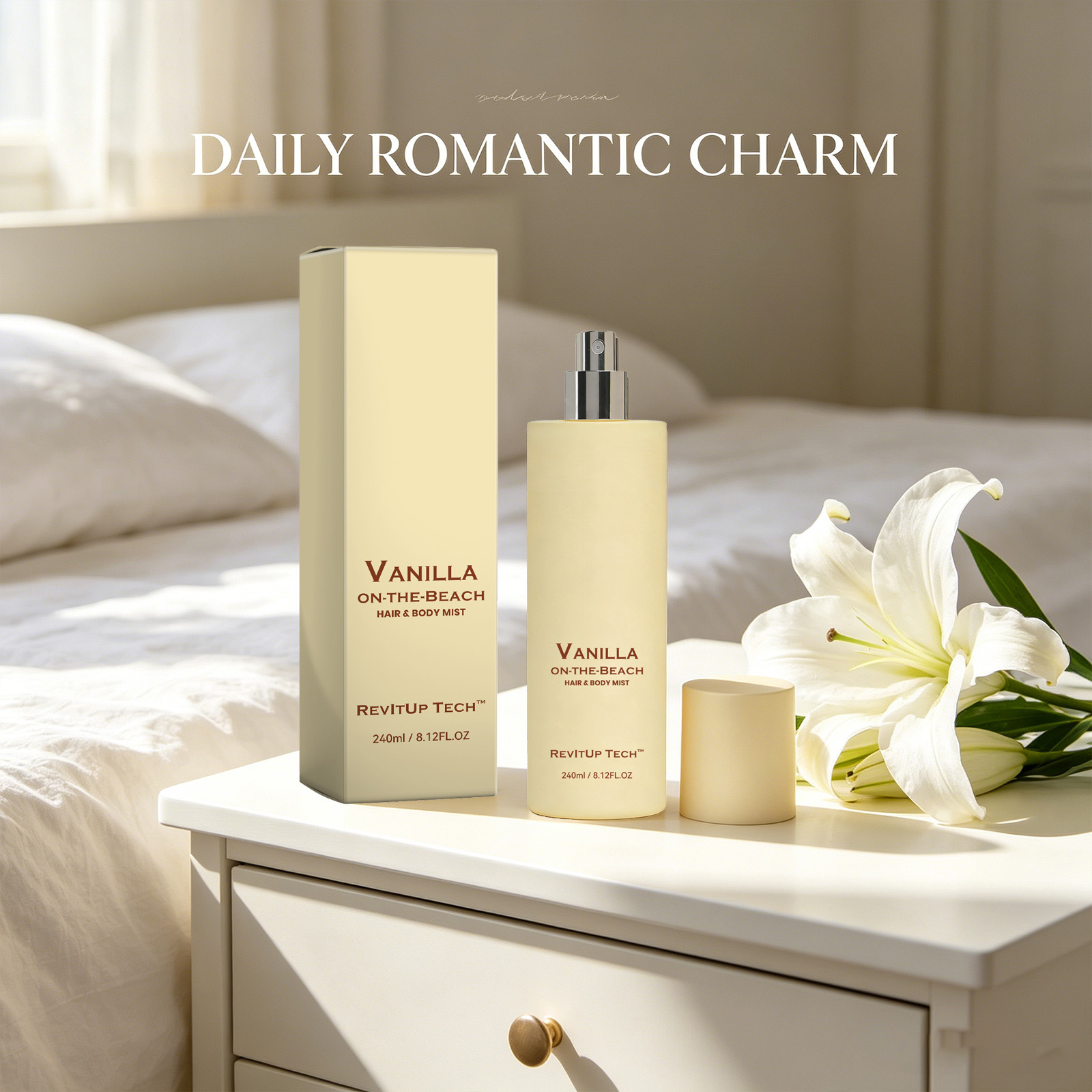 Vanilla Hair & Body Mist Moist - Perfume Fragrance Hair Spray review and price