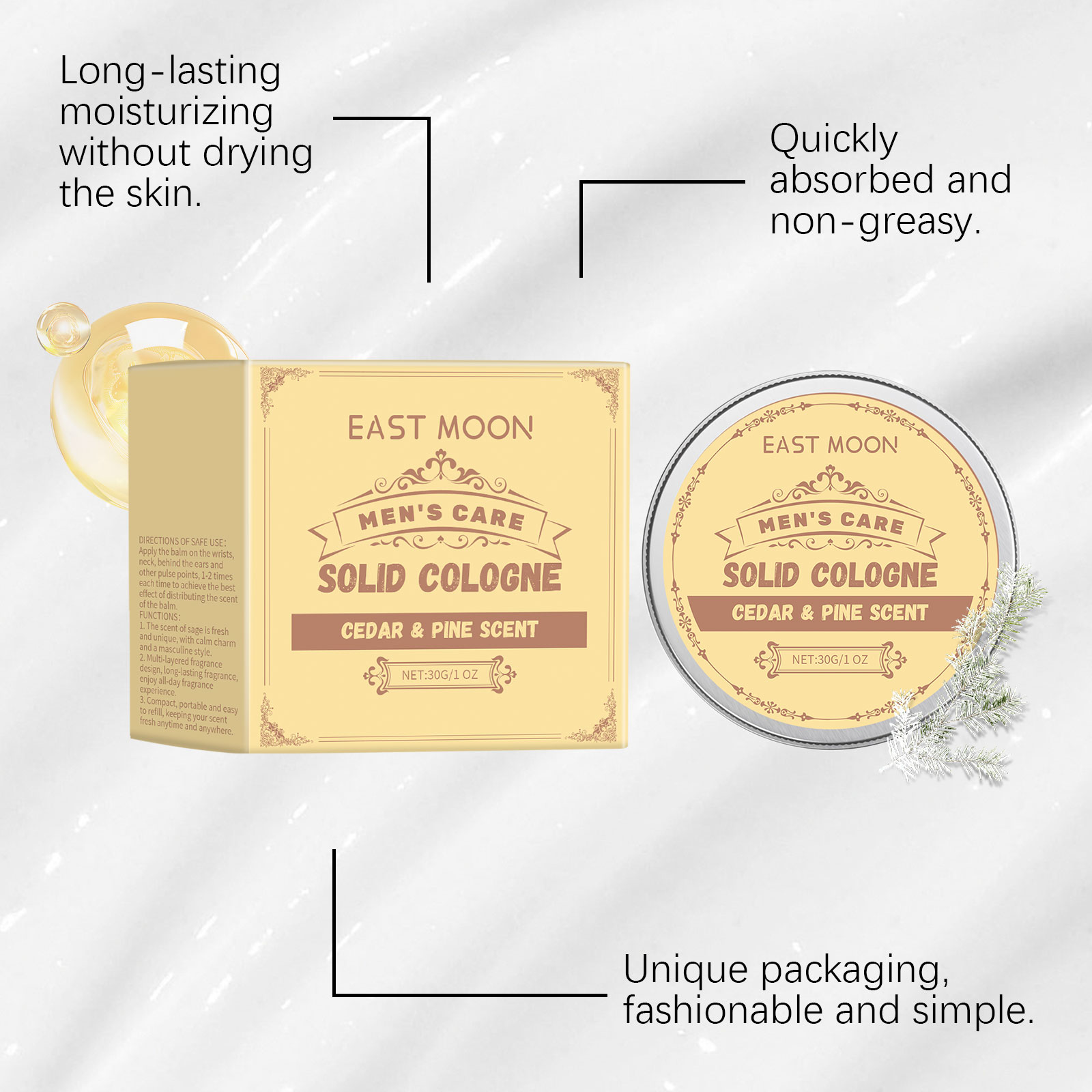 Cedar Wood Men's Solid Cologne - Perfume Fragrance List review and price